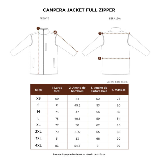 Campera Jacket Full Zipper Cardon - Imagen 10