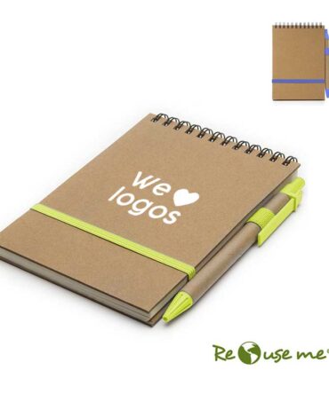 Cuaderno ECO1 Espiralado A6 C/boligrafo